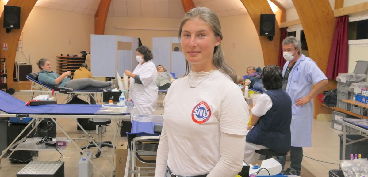 Anterrieux. Antérrieux : Amandine Chassany et le SNU au service du don du sang
