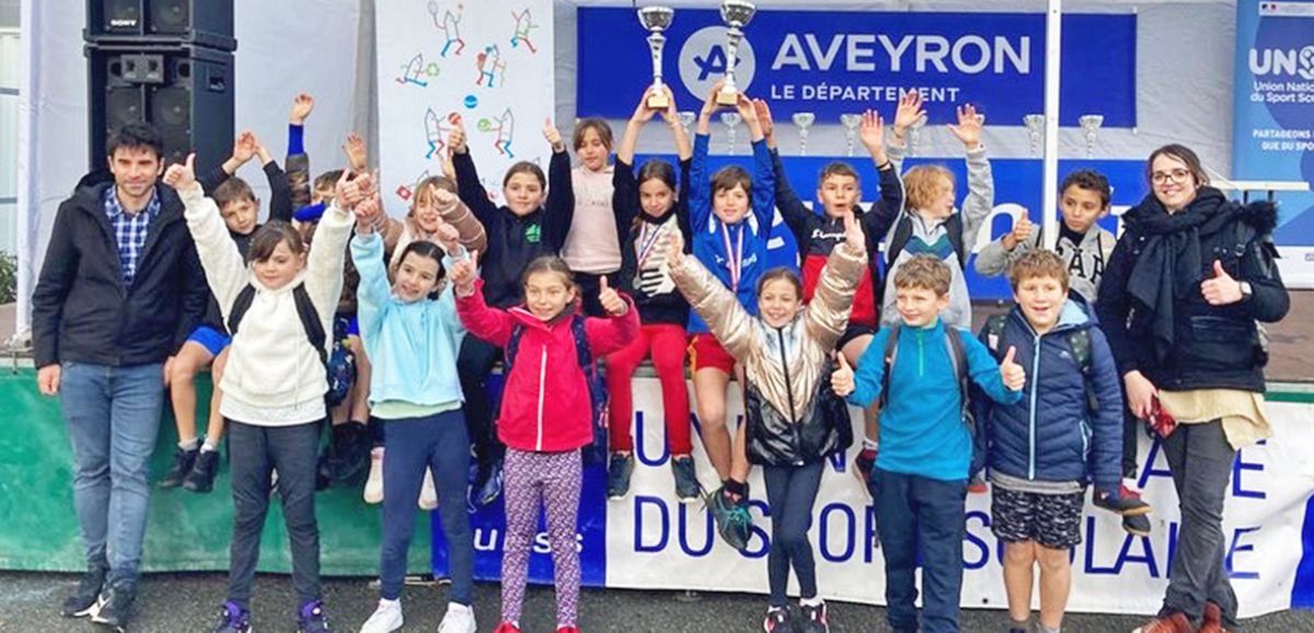 Cross-country. Mur-de-Barrez : trois titres de Champions de l'Aveyron en cross-country pour l'école publique
