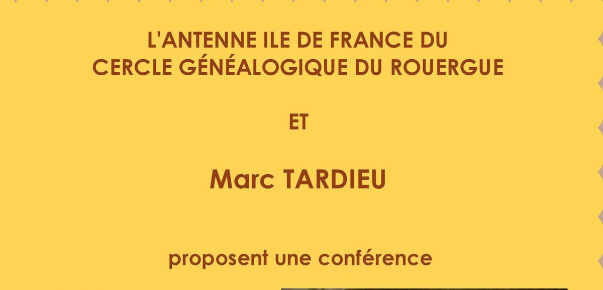 Fédération des Aveyronnais d'Ici et d'Ailleurs. “Le Bougnat”, conférence  de l’écrivain Marc Tardieu 