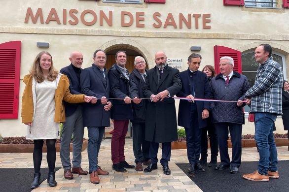 Communauté de communes Comtal Lot et Truyère. Inauguration de la Maison médicale de Saint-Côme par le nouveau préfet