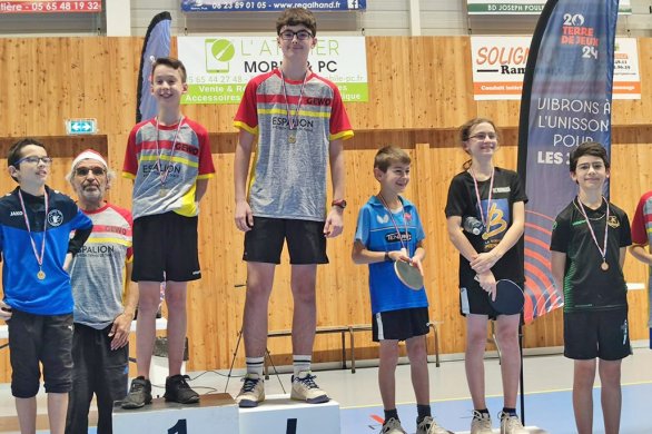 Espalion Aveyron Tennis de Table. Première journée du championnat de l'Aveyron par équipes “Jeunes” 