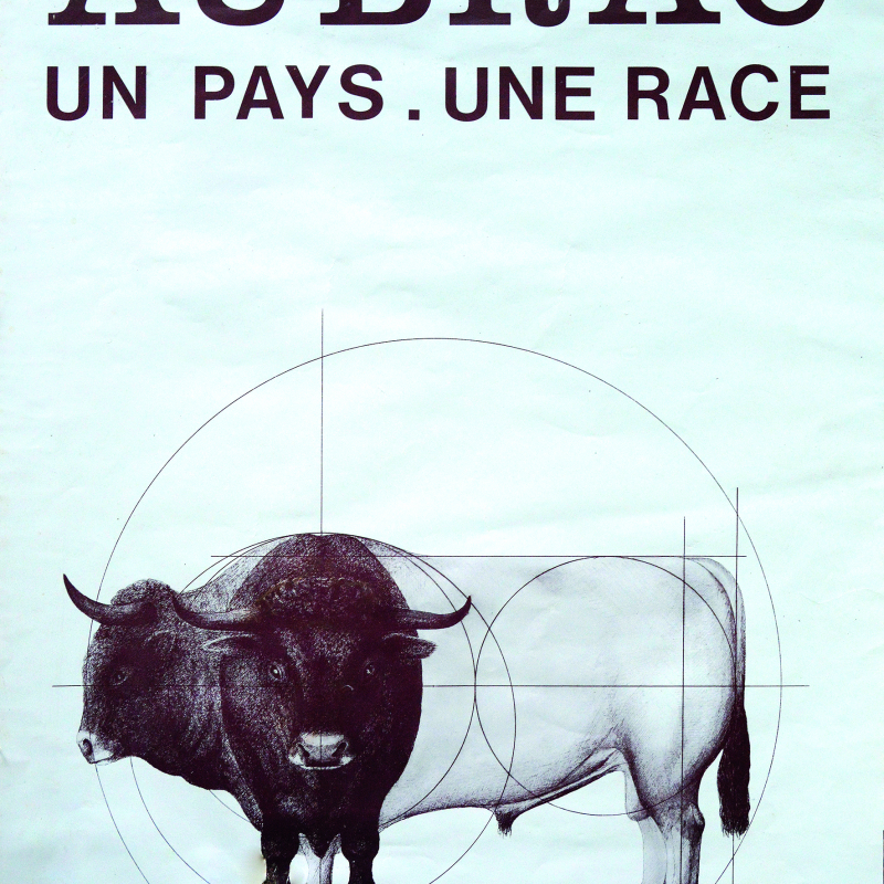 Affiche de l'Union Aubrac dans les années 1990.