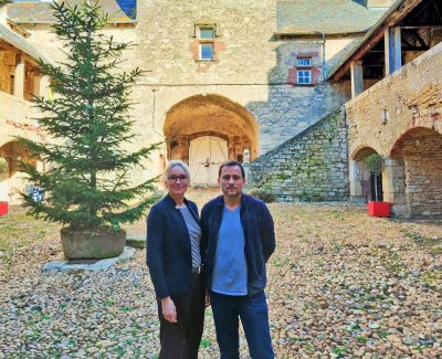 Florence et Vasco Mendes, propriétaires du Château de Lioujas, depuis mars 2023.