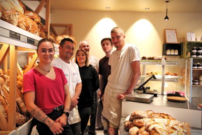 L'équipe de la boulangerie Chassang-Broussard.