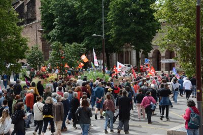 Les manifestants ont défilé dans les rues ruthénoises.