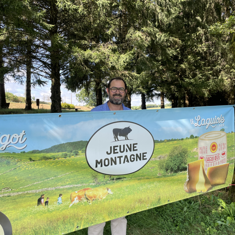 Photo du vainqueur et représentant de la coopérative, Pierre Ginisty.