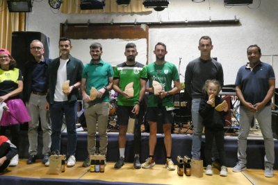 Le podium des duos masculins.