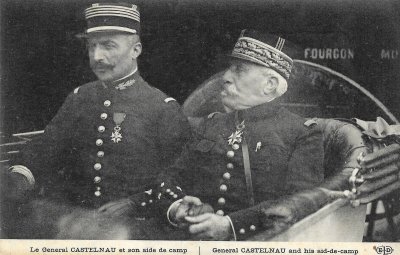 Le général de Castelnau et son aide de camp le commandant Zeller.