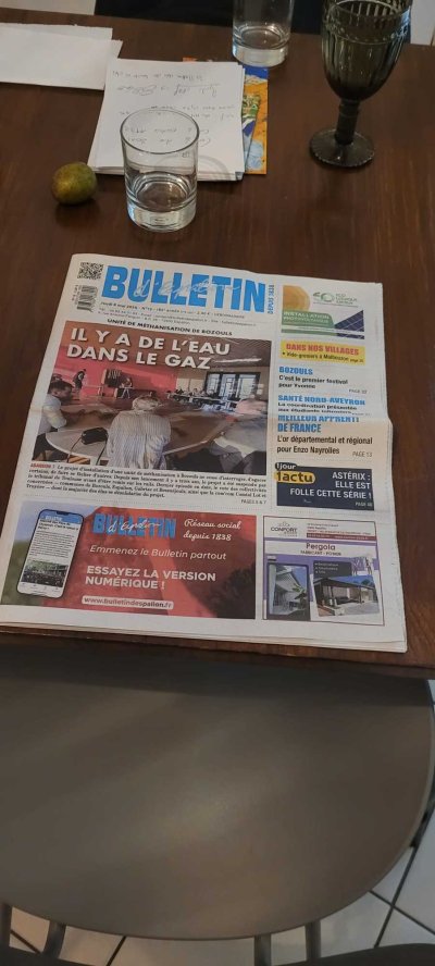 Le Bulletin d'Espalion du 8 mai trouvé dans une location à La Réunion