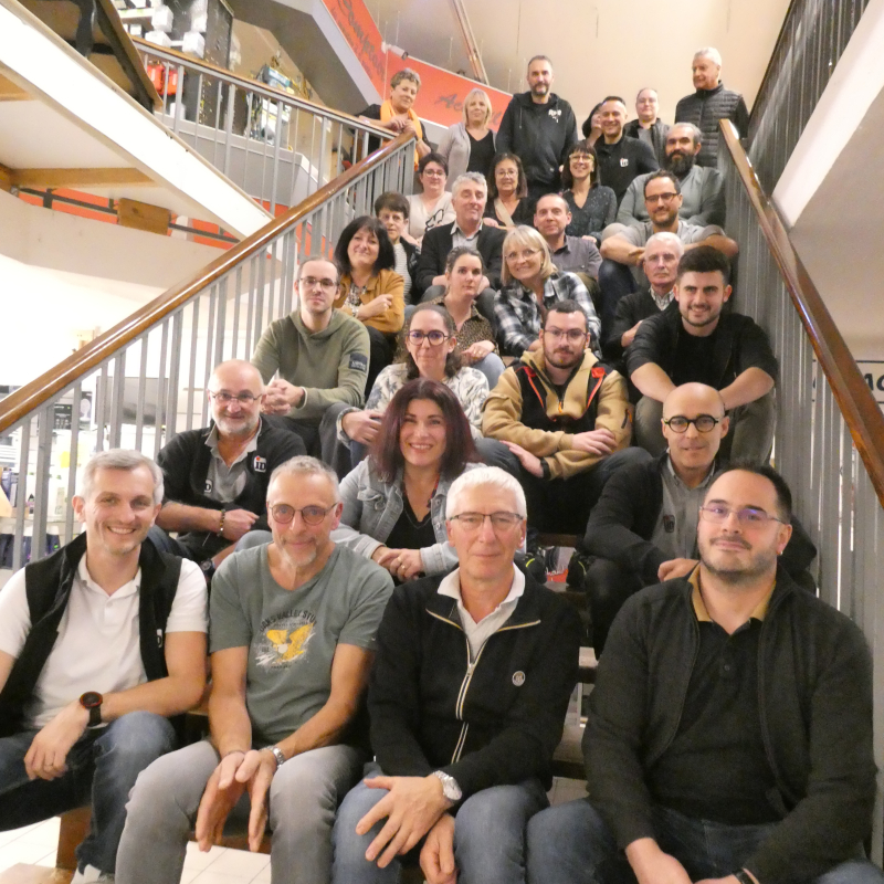 Christian Chaudière et Yves Mercui entourés de Régis Fabrègues et Mathieu Garric. - Jean-Noël Ruffat