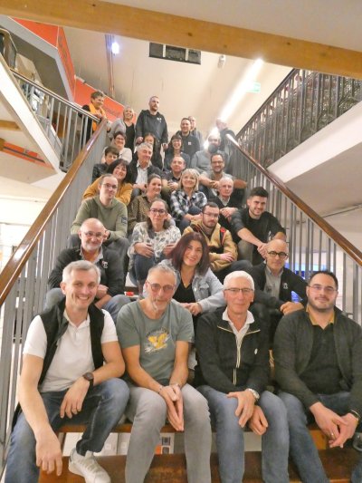 Christian Chaudière et Yves Mercui entourés de Régis Fabrègues et Mathieu Garric.