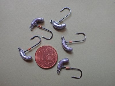 Mini têtes plombées sabot de 1 g.